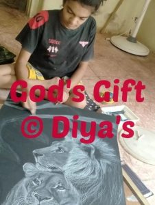 Light Of Diya's colour painter painting student positive life 